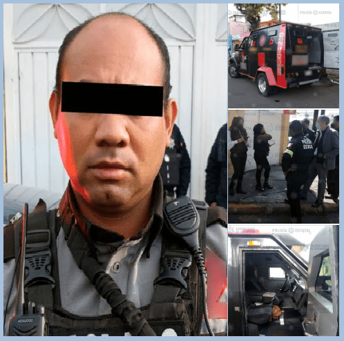 Asaltan camioneta de valores en Toluca; dos custodios detenidos