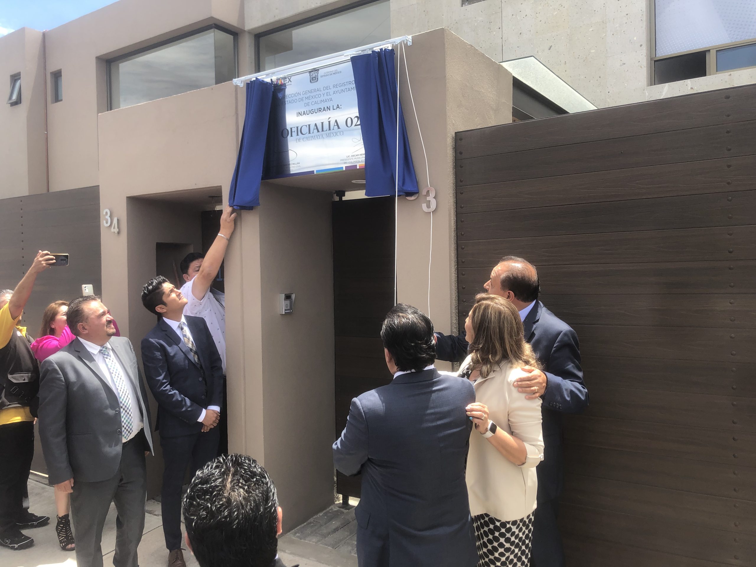 Oscar Hernández Meza inaugura en San Andrés Ocotlán la Oficialía Nº 2