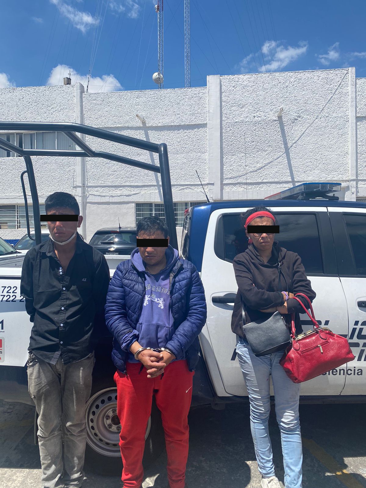 Capturan en Metepec a tres presuntos asaltantes