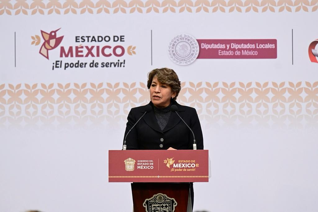 Delfina Gómez promulga la Ley de Justicia  Cívica del Estado y sus Municipios