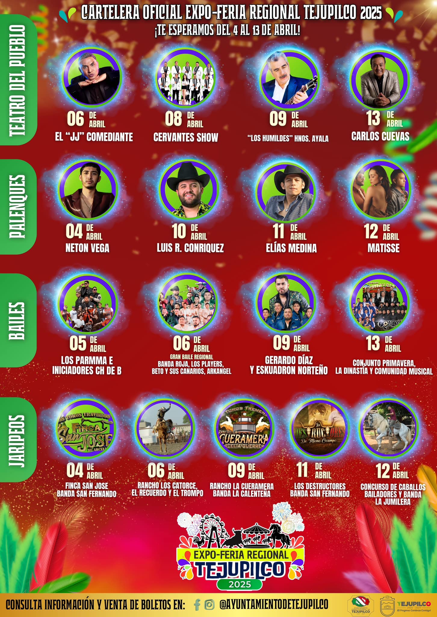 Alcalde Rigoberto López Rivera presenta el cartel oficial de la Expo-Feria Regional Tejupilco 2025