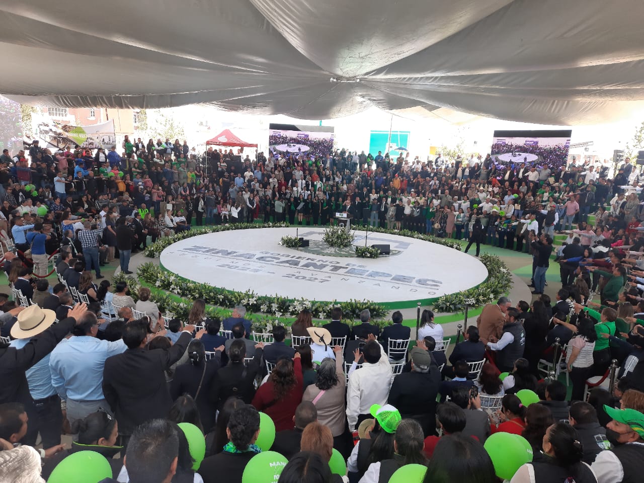 Inauguración del Parque Colibrí en Zinacantepec y balance de 100 Días