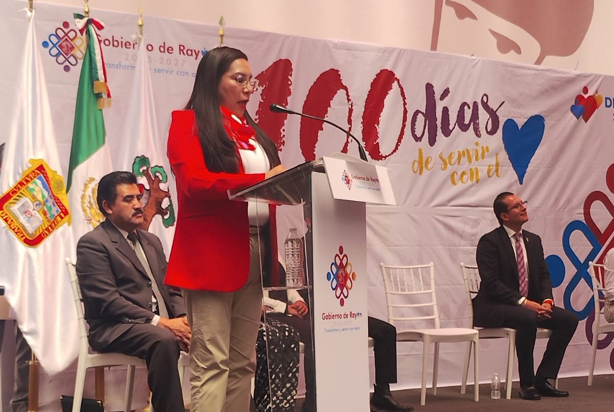 Sinaí Lugo presenta informe de 100 días de gobierno en Otzolotepec