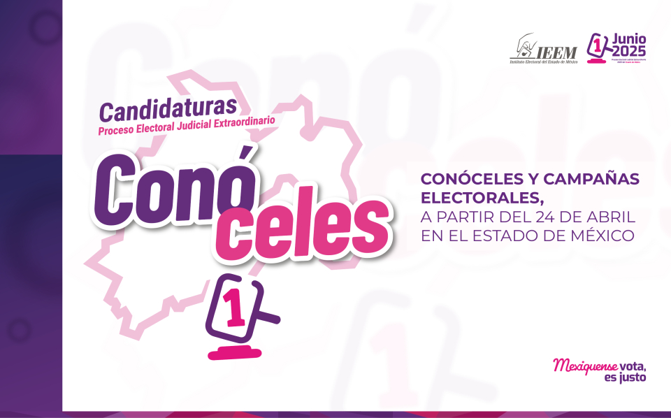 Conóceles 2025: La ventana digital del IEEM para conocer las candidaturas
