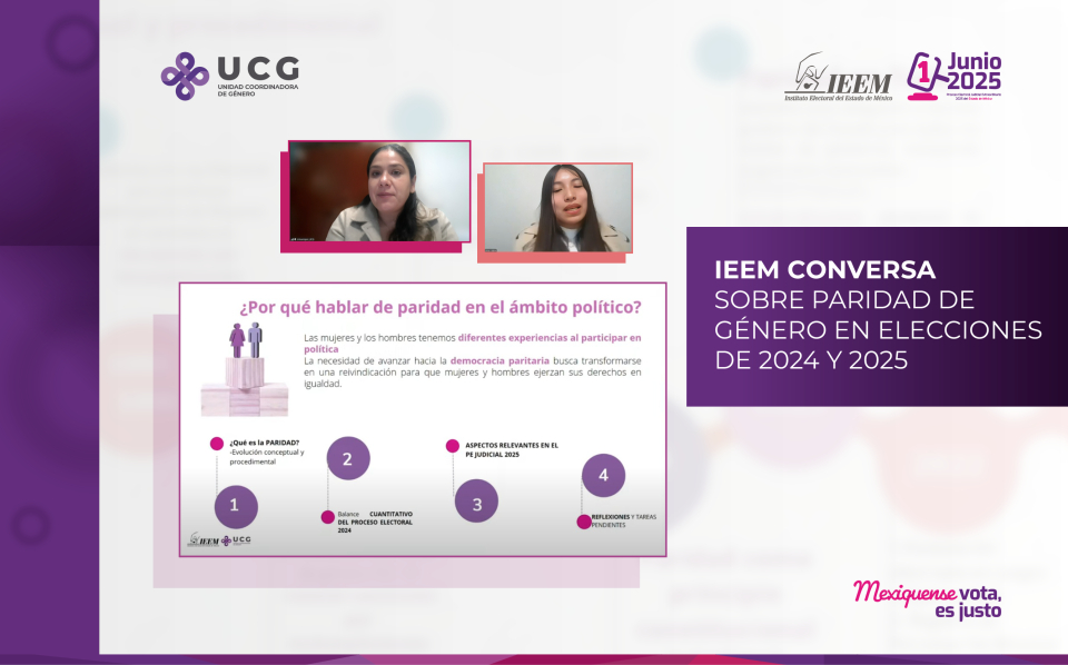 IEEM: Balance de Paridad en Procesos Electorales 2024-2025
