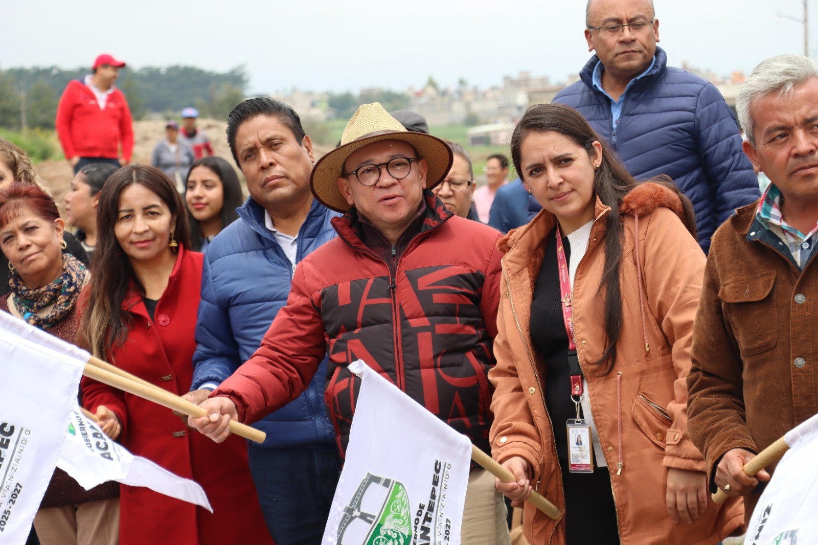 Inicia construcción de red de drenaje sanitario en Santa Cruz Cuauhtenco, Zinacantepec