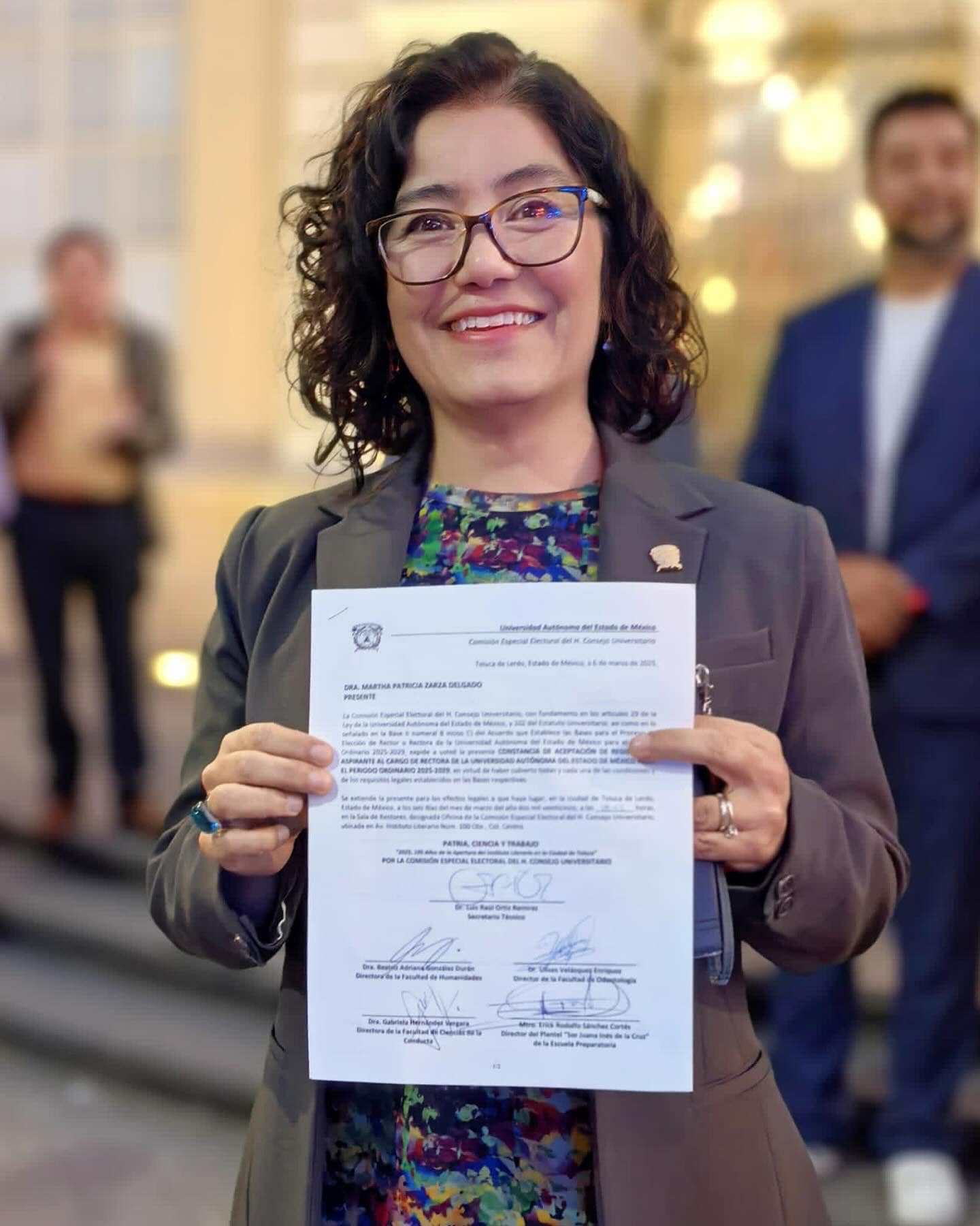 Martha Patricia Zarza Delgado, primera rectora electa de la UAEMex