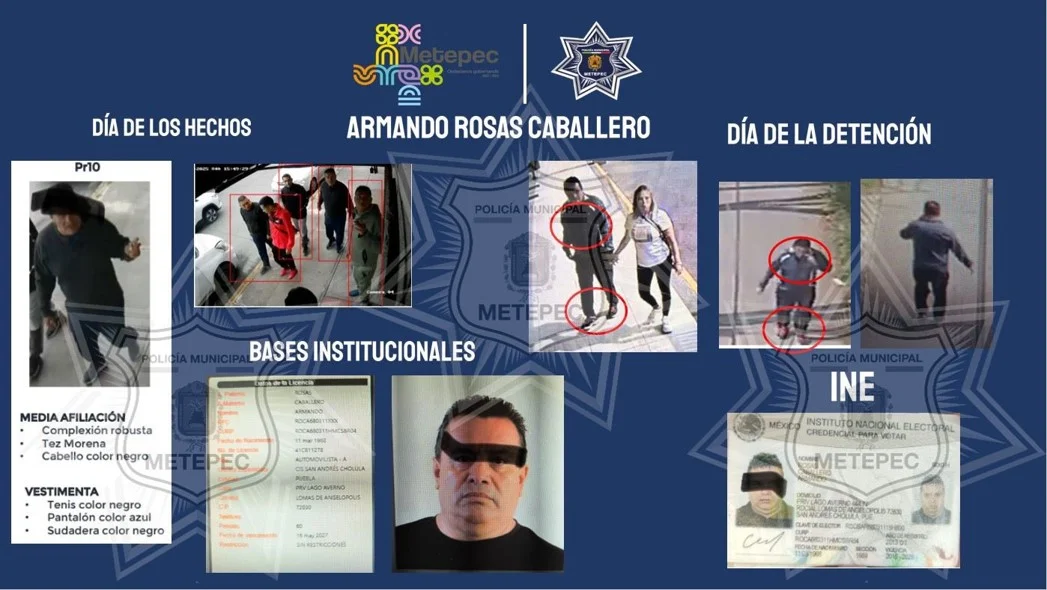 Detienen a pareja criminal en Metepec