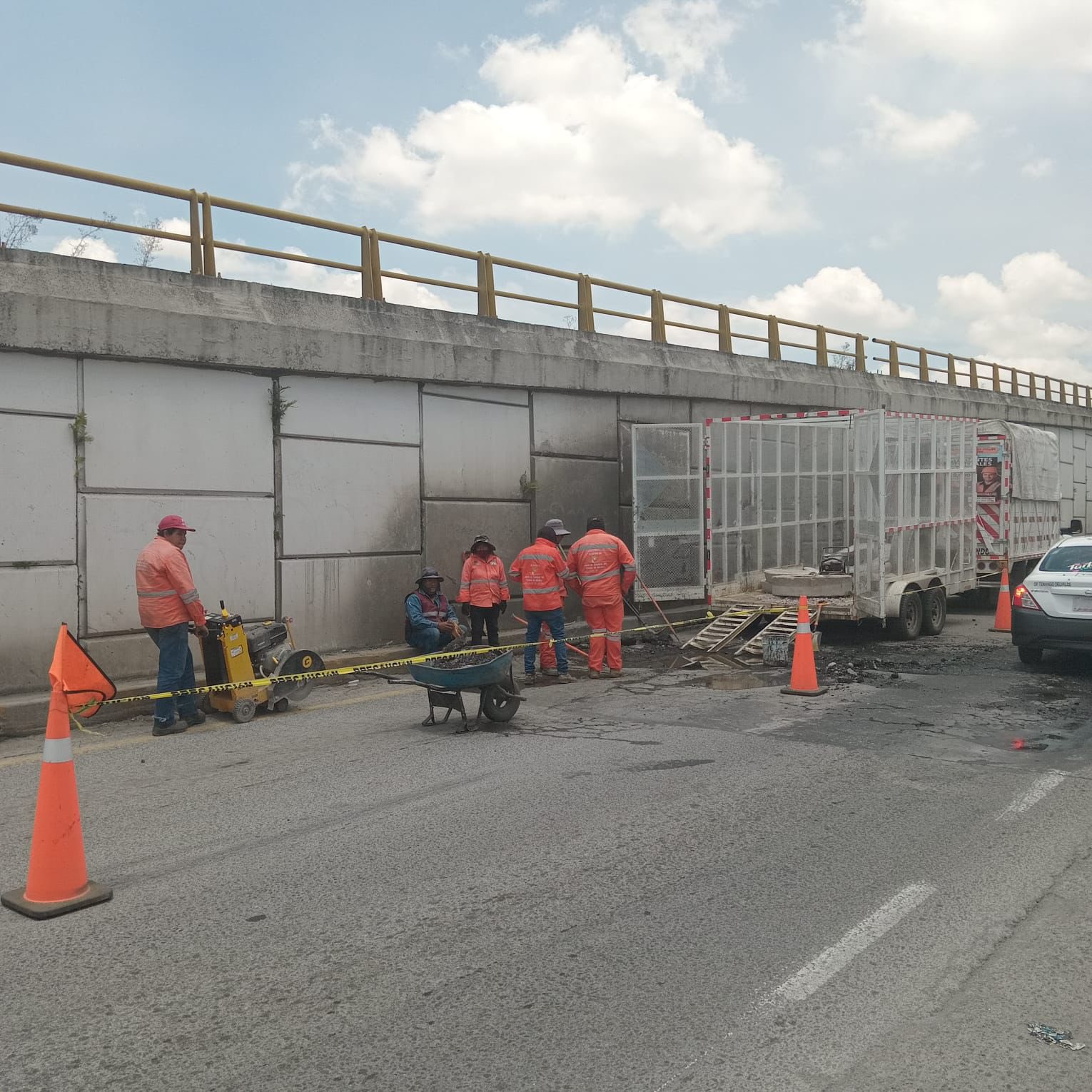 Atienden petición de Metepec para reparar la Toluca-Tenango