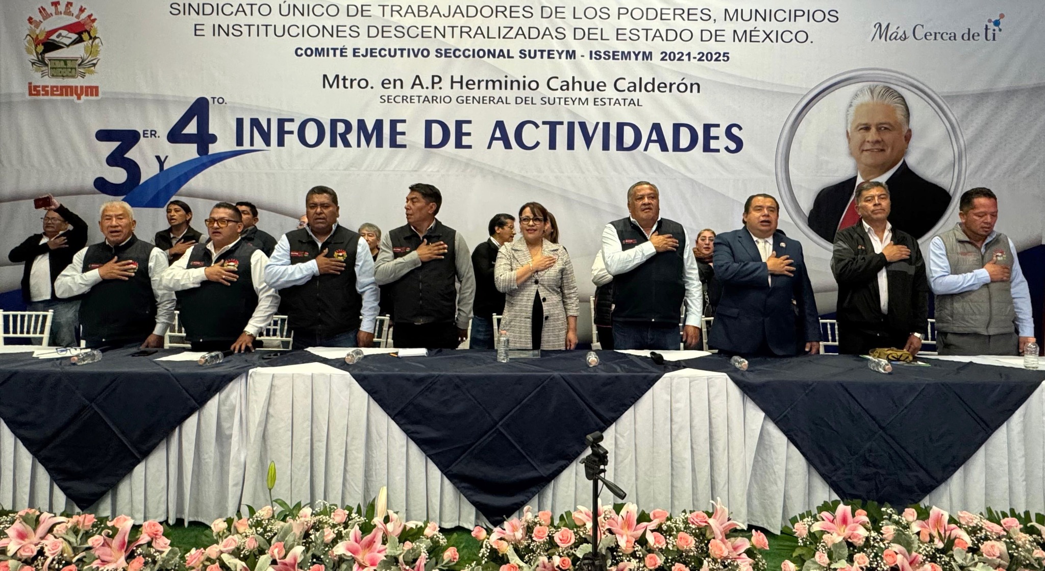 Sección sindical Issemym del SUTEYM presenta informes de actividades