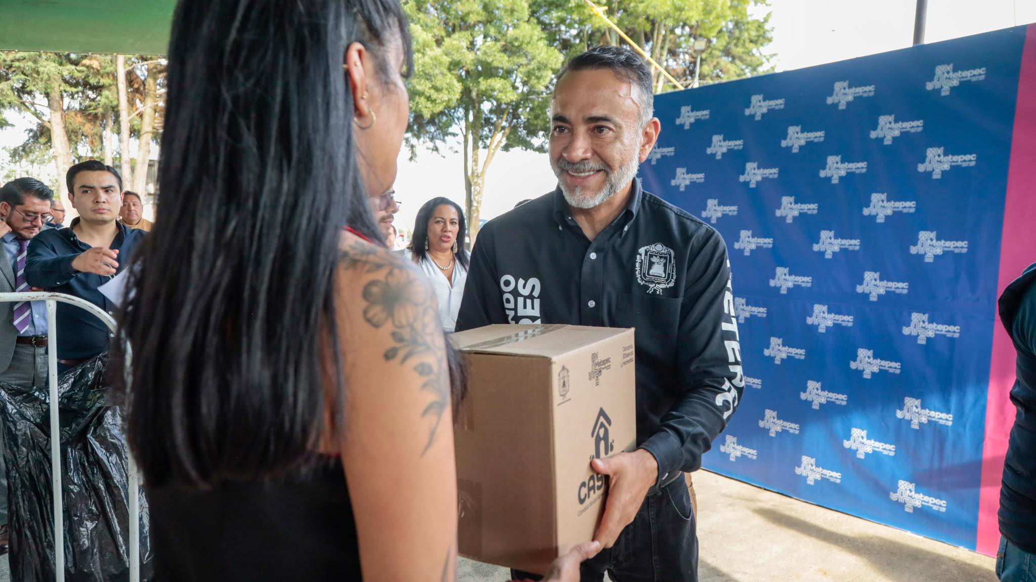 Nueva Entrega de Canastas Alimentarias en Metepec