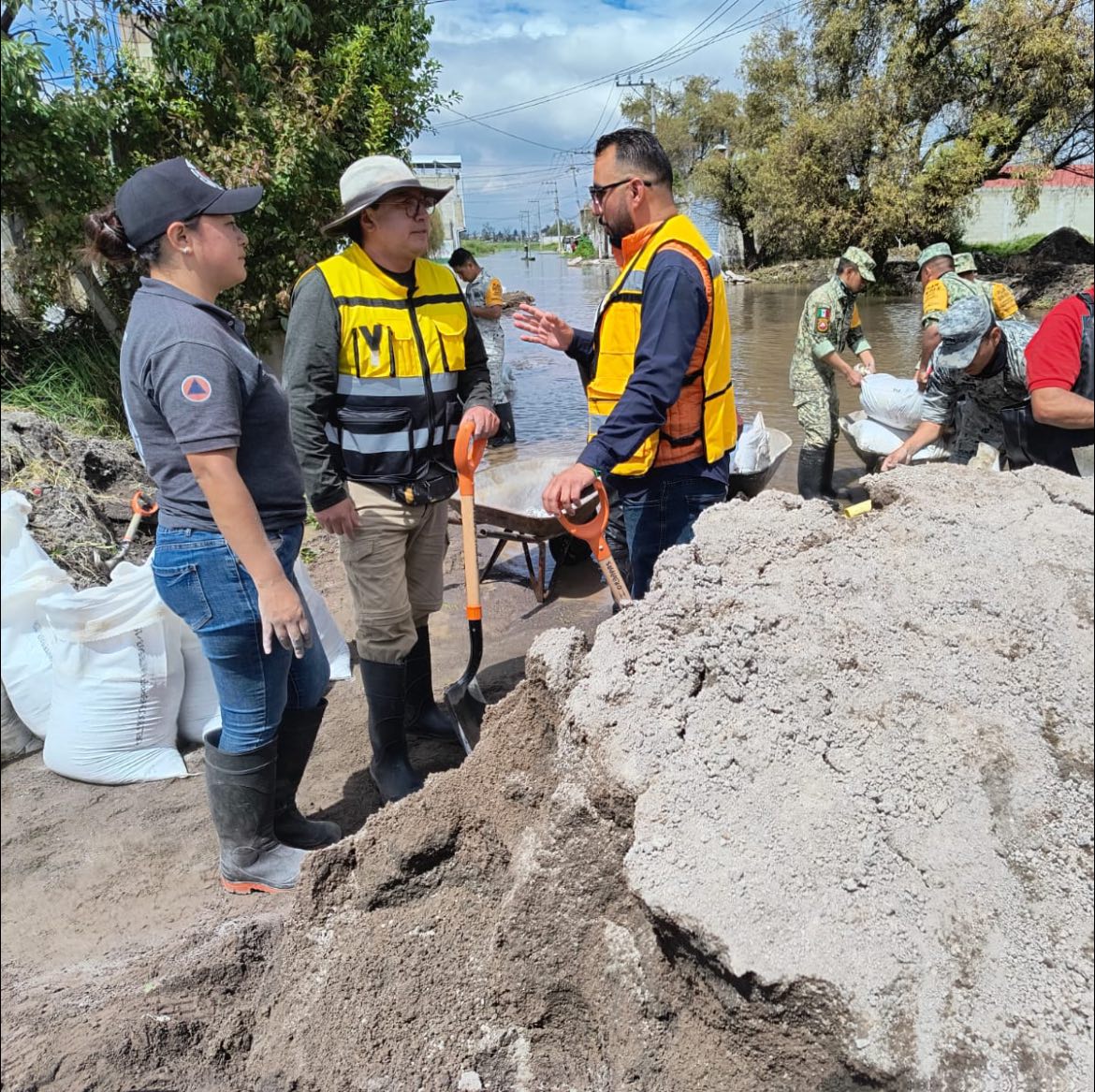 Activan Plan DN-III ante inundaciones en Lerma