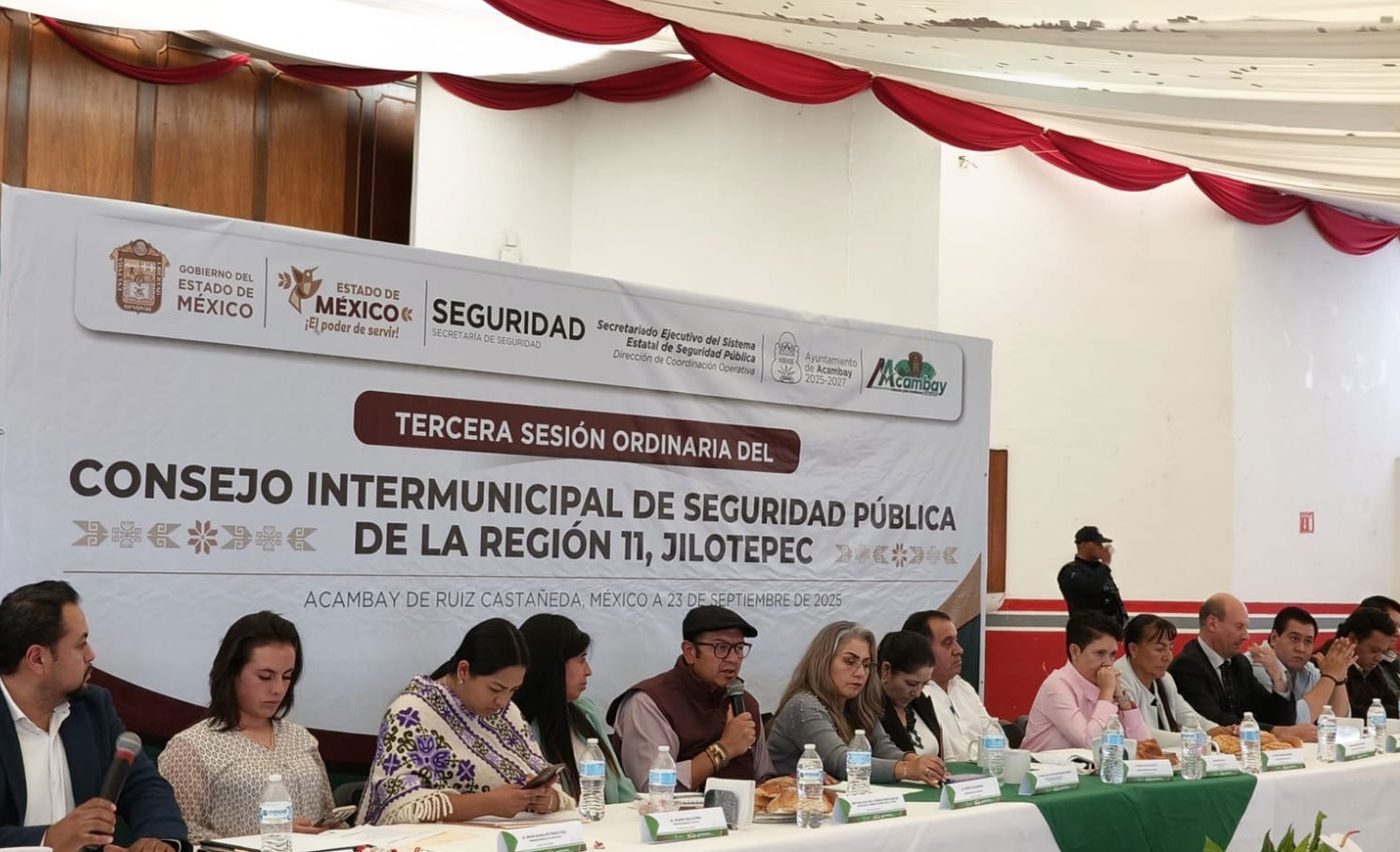 Alcalde de Morelos, Edoméx, lidera consejo de seguridad región norte