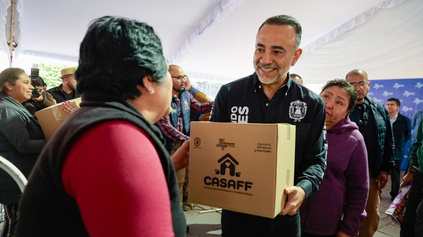 Canastas Alimentarias Benefician Comunidades de Metepec