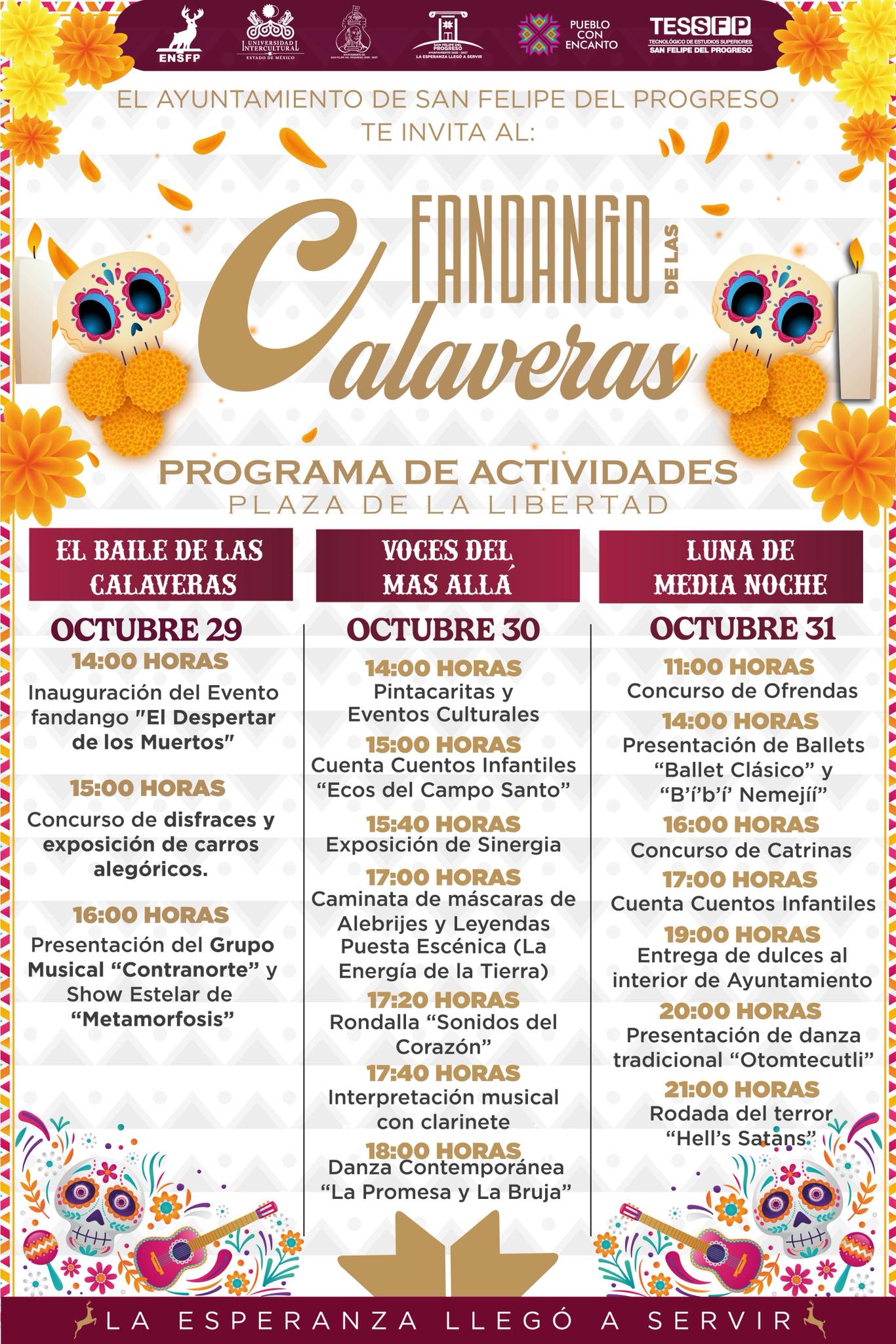 Inicia el “Fandango de las Calaveras” en San Felipe del Progreso