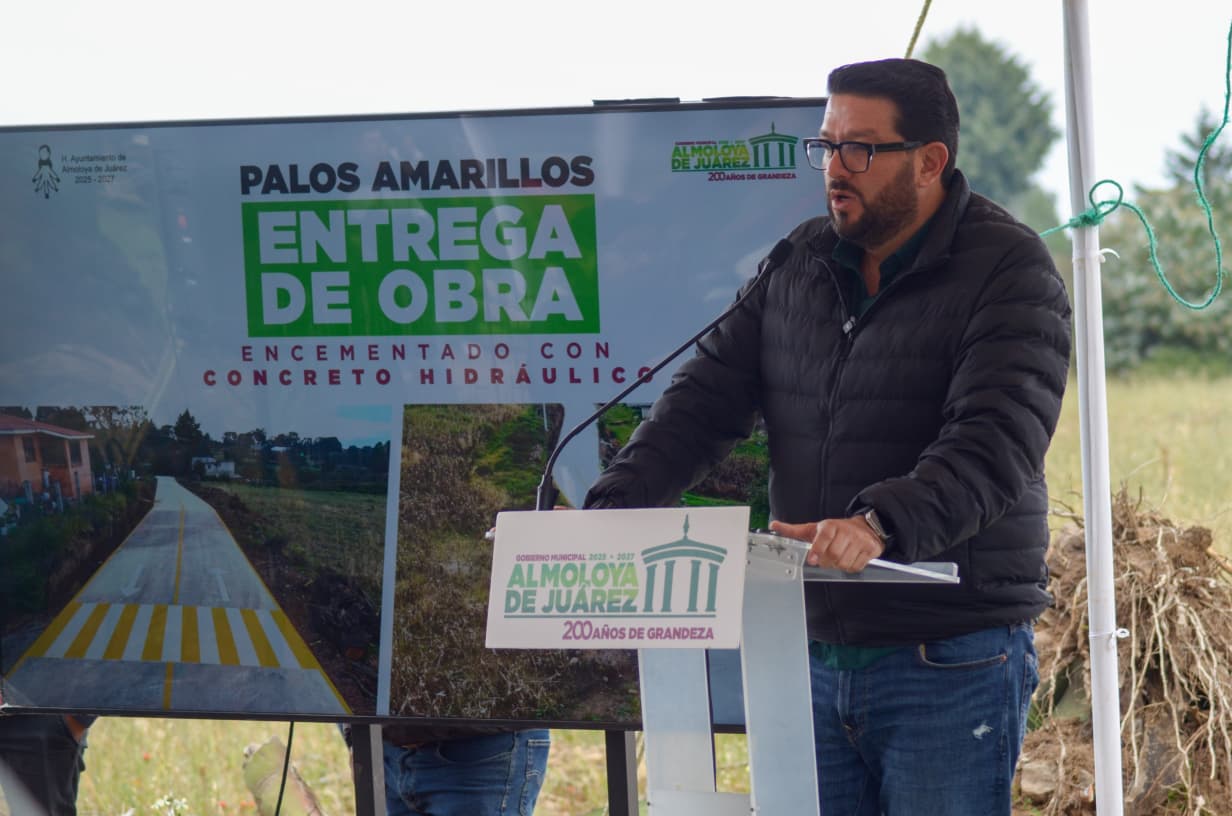 Almoloya de Juárez entrega obra vial en la zona norte del municipio