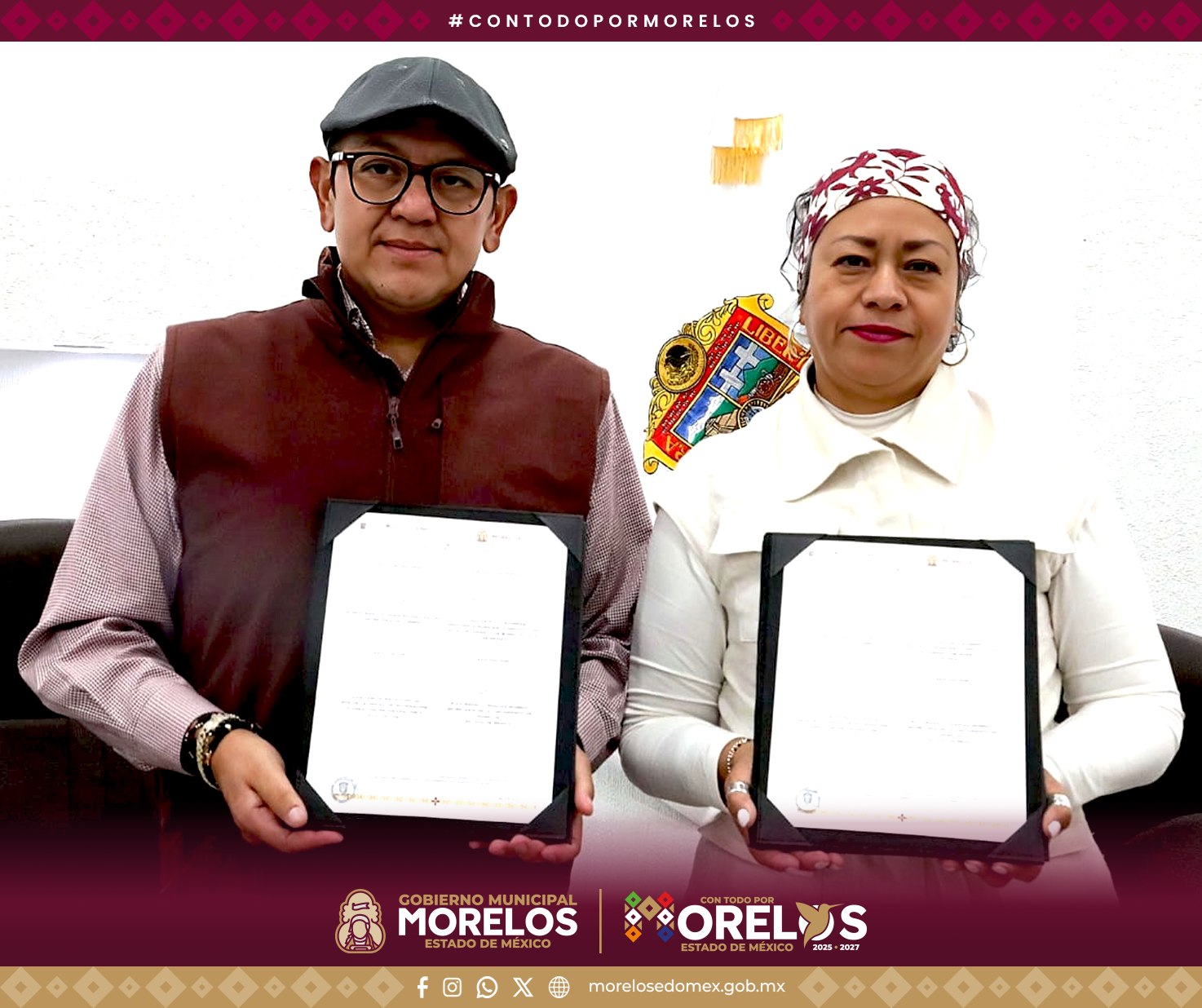 Municipio de Morelos y Secretaría del Campo del Edomex formalizan convenio