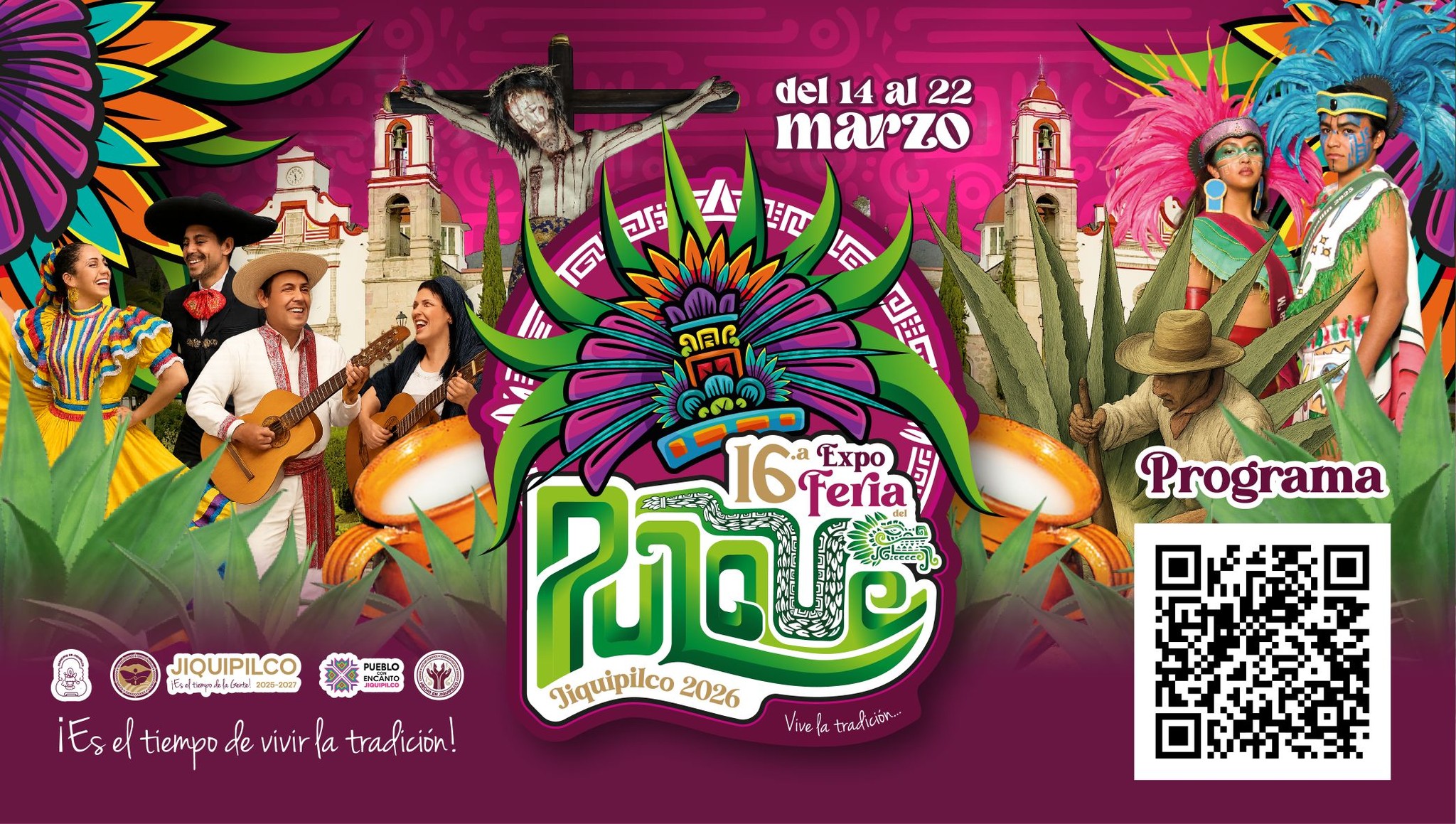 Jiquipilco anuncia el programa oficial de la Feria del Pulque 2026