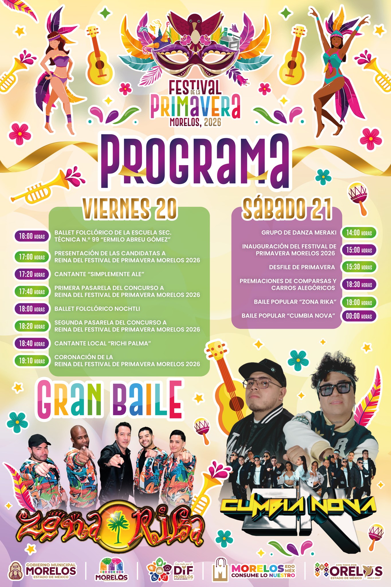 Municipio de Morelos, Edomex, anuncia el Festival de la Primavera 2026