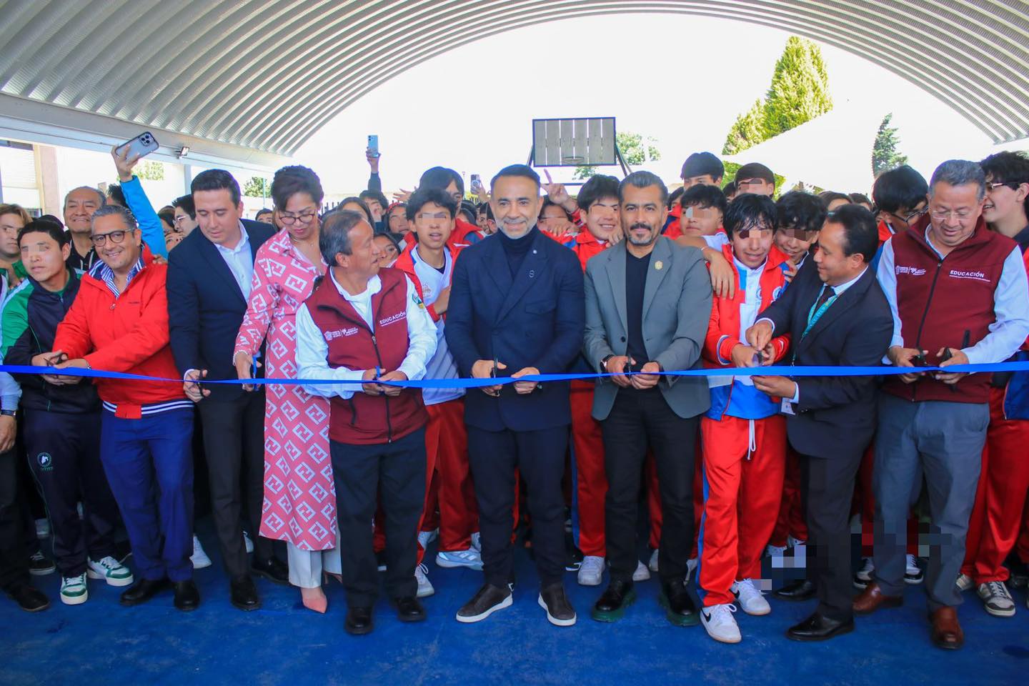 Entregan el arcotecho 16 en plantel educativo de Metepec