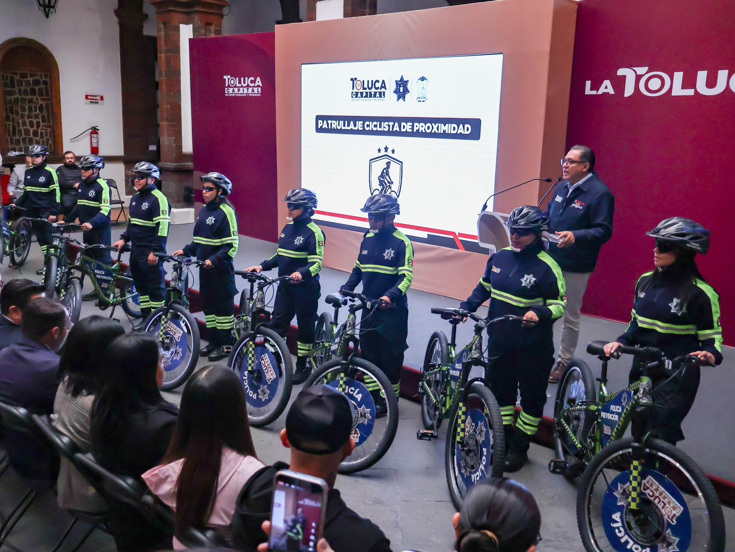 Toluca activa patrullaje ciclista