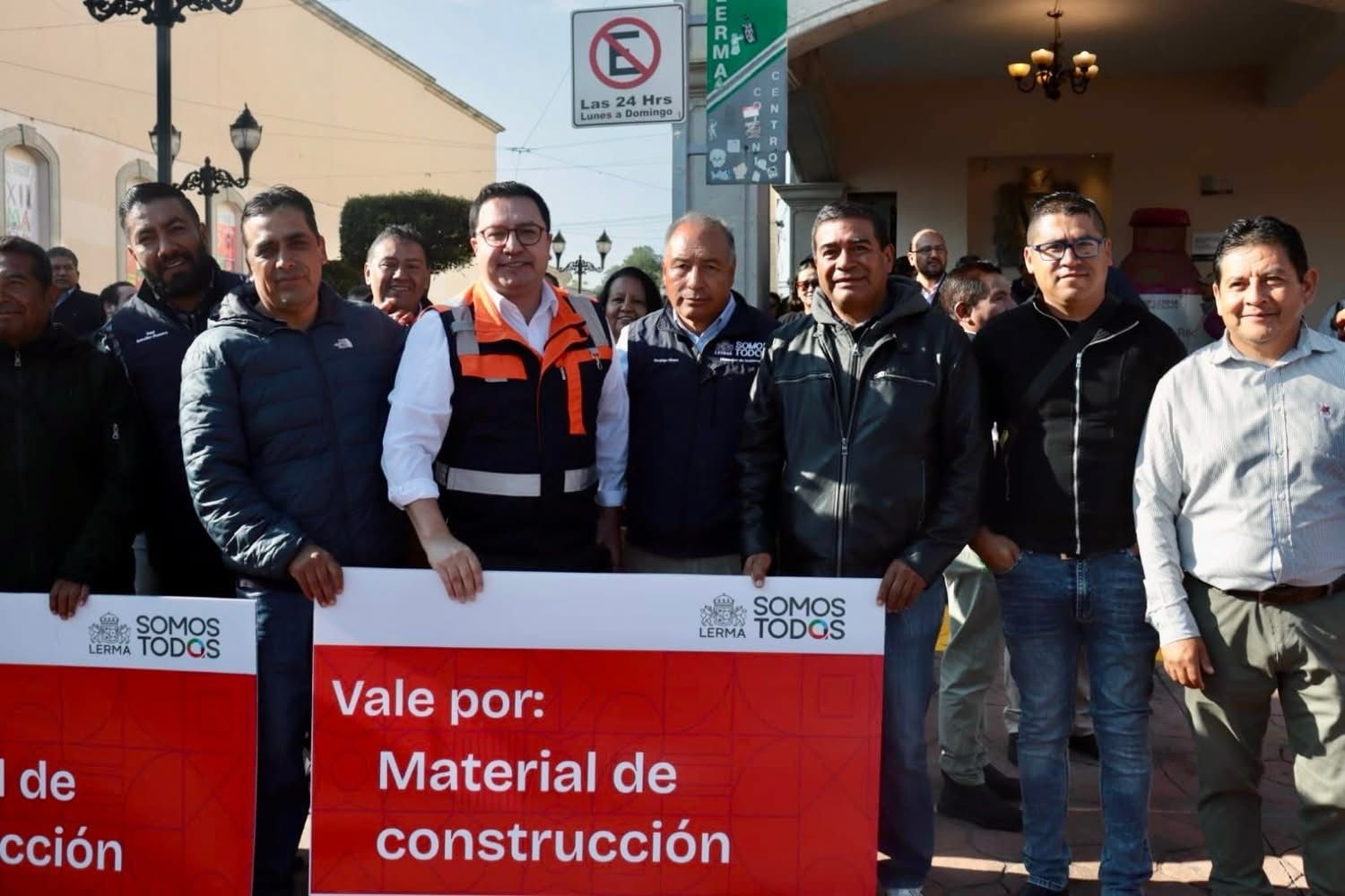 Inicia en Lerma entrega de materiales y luminarias