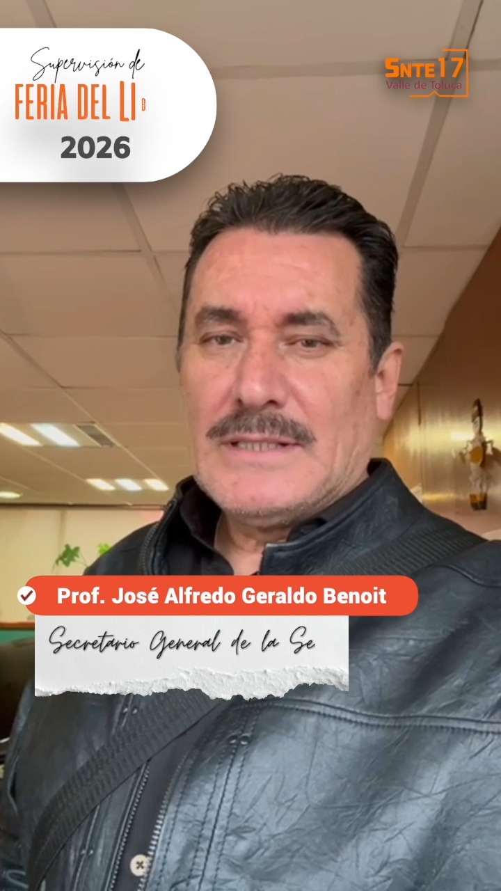 Geraldo Benoit supervisa avances para la Feria del Libro de la Sección 17 del SNTE