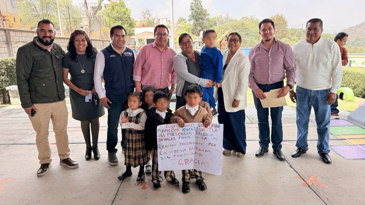 Lerma entrega vialidades y mejora acceso a jardín de niños