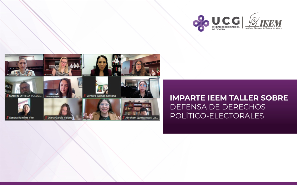 IEEM impulsa taller para defender derechos políticos