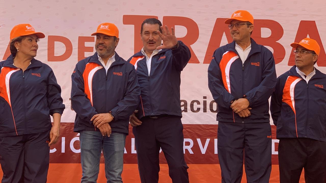 Geraldo Benoit encabeza acto del Día del Trabajo de la Sección 17 del SNTE