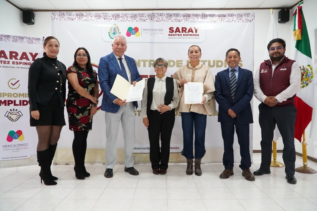 Mexicaltzingo firma convenio para impulsar preparatoria abierta