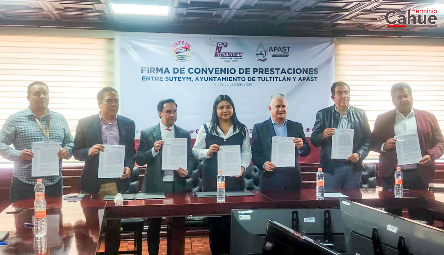 SUTEYM y Tultitlán firman convenio salarial