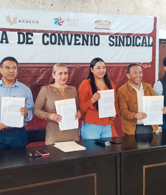 SUTEYM y Aculco firman nuevo acuerdo de sueldos y prestaciones