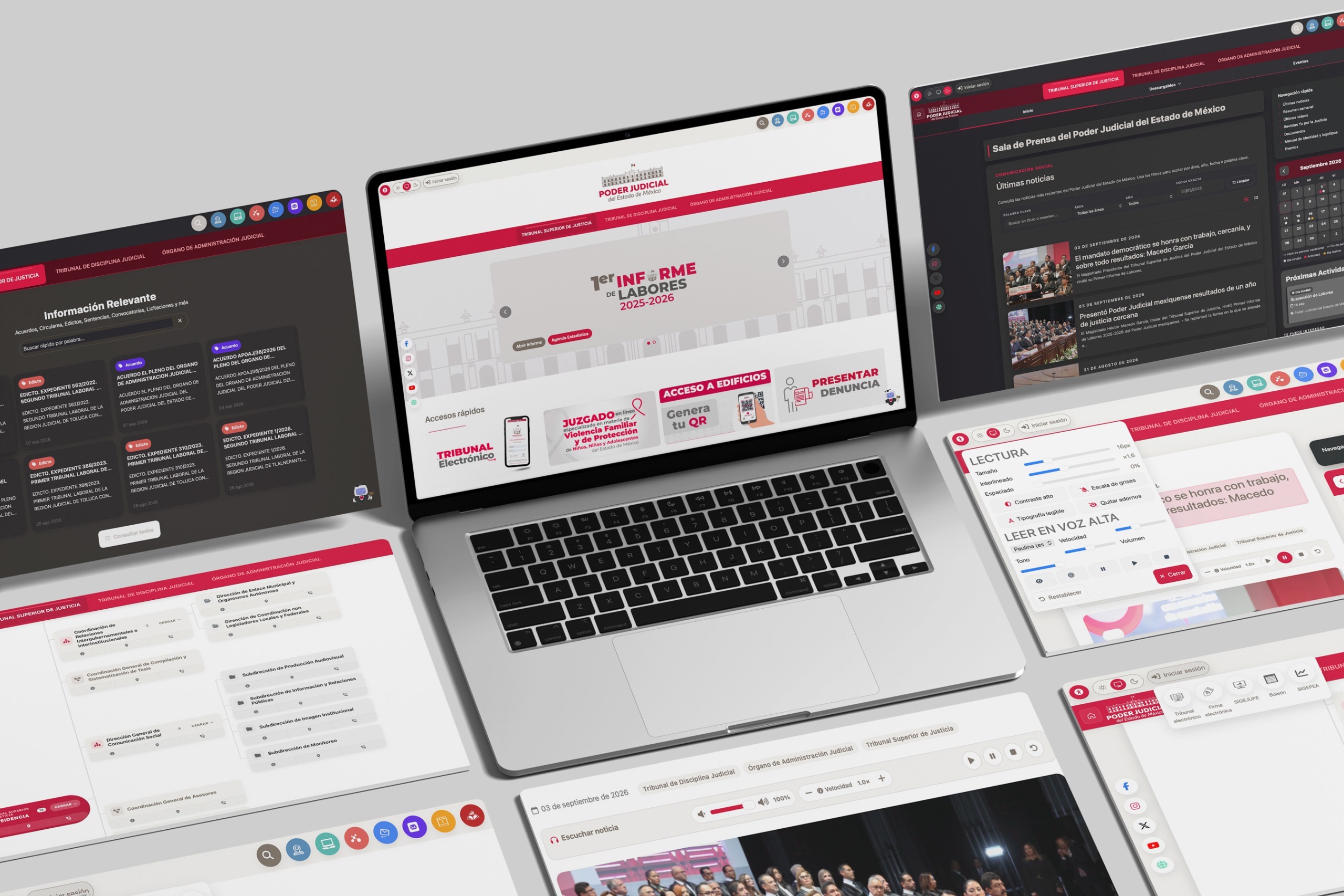 Poder Judicial del Edomex estrena página web con mayor accesibilidad