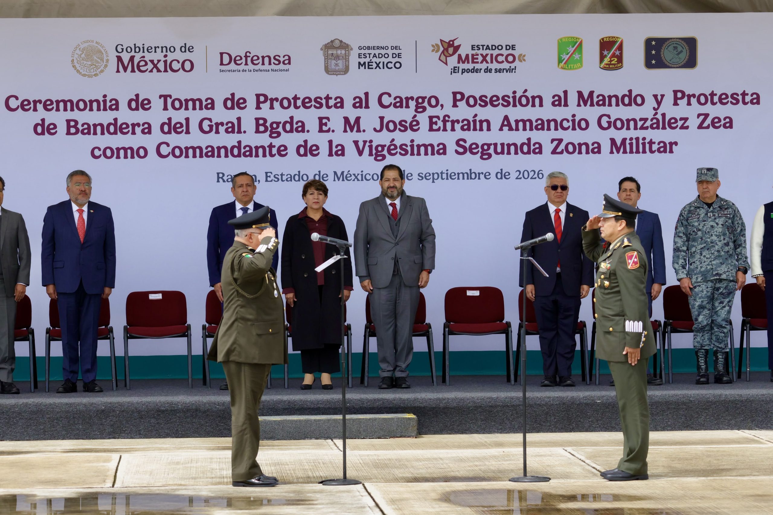 Cambio de mando de la 22ª Zona Militar