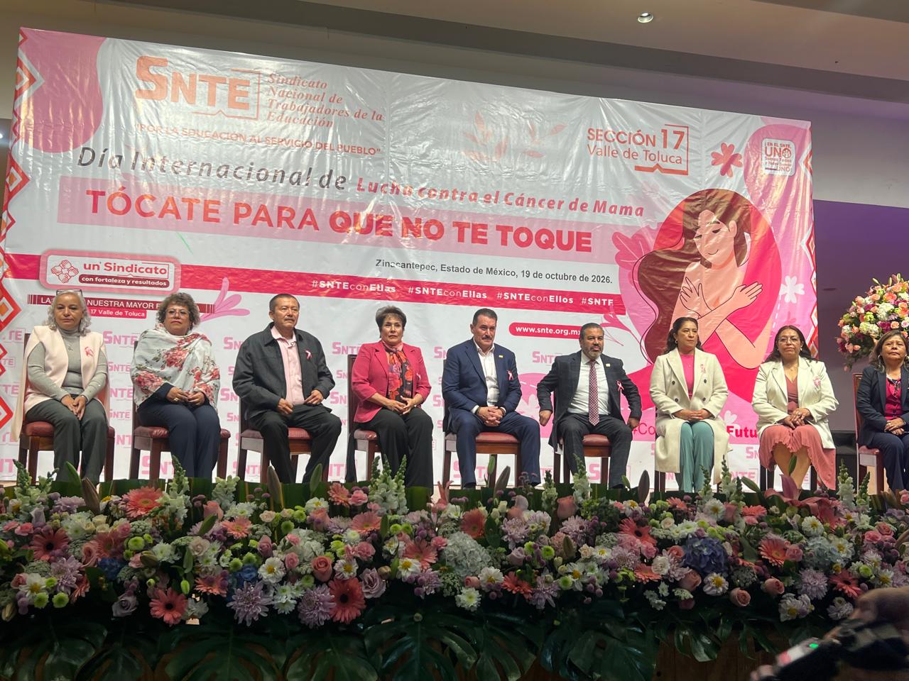 Sección 17 del SNTE impulsa prevención del cáncer de mama
